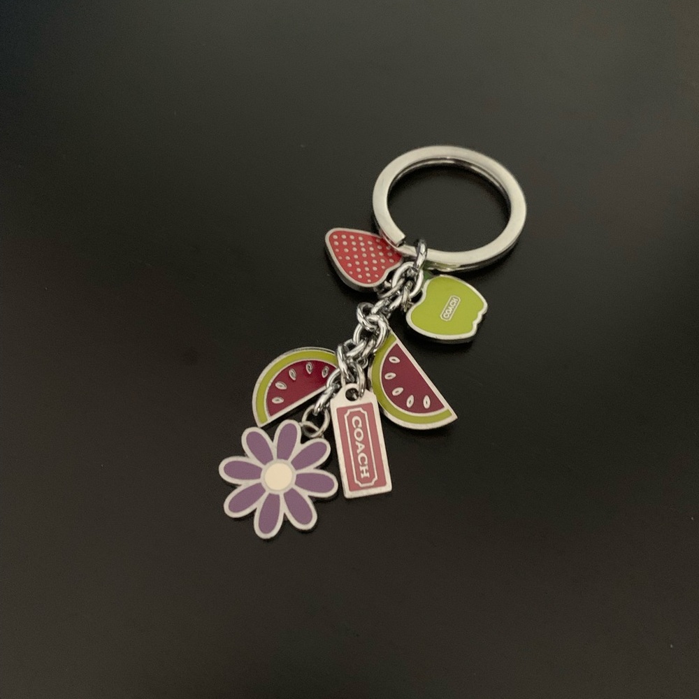 Coach Metal Fruit Keychain